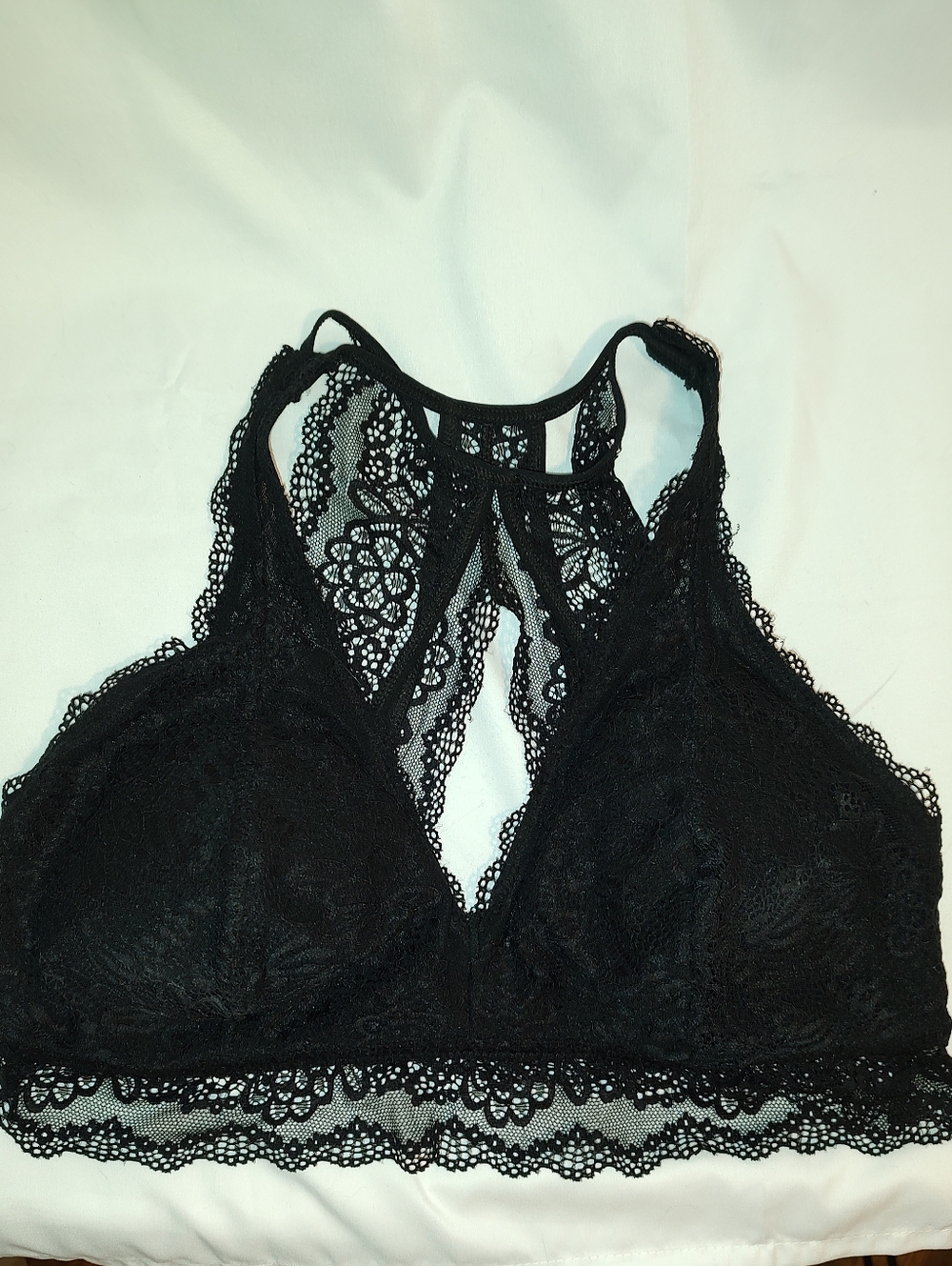 Black Lace Racerback Bralette - Women Intimates
